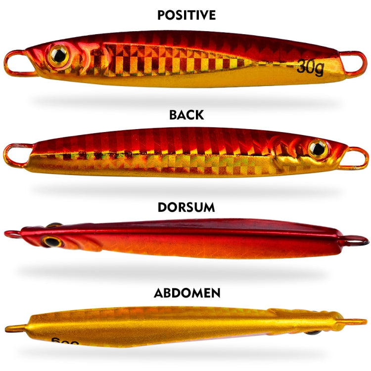 PROBEROS LF128 Long Casting Lure Iron Plate Lead Fish Freshwater Sea Fishing Warp Bass Metal Sequins Baits, Size: 10g(Color B) - Fishing Lures by PROBEROS | Online Shopping South Africa | PMC TechLife | Buy Now Pay Later Mobicred