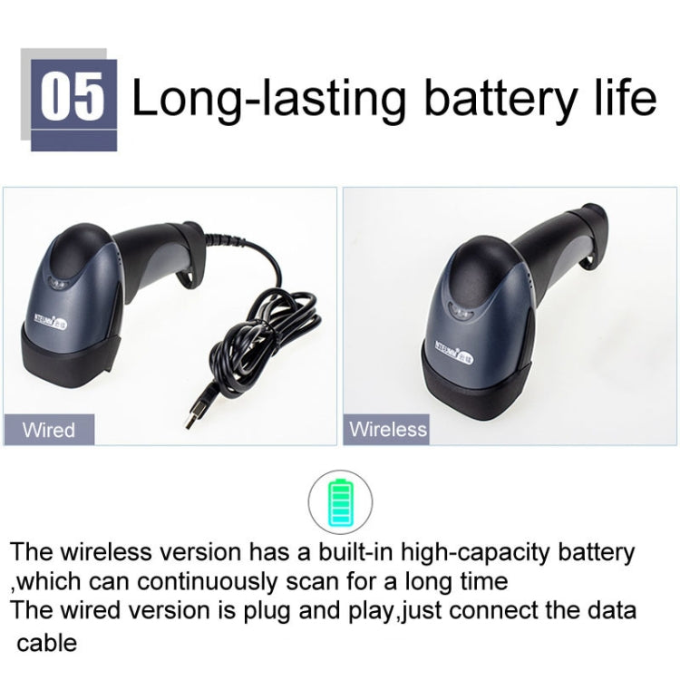 NETUM One-Dimensional Self-Sensing Code Sweeper Handheld Mobile Red Light Scanning Machine, Model: Wired - free shipping - PMC TechLife - Order now!