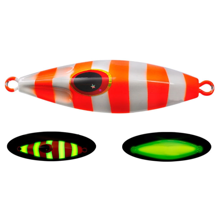 PROBEROS LF124 Deep Sea Iron Plate Lead Fish Fishing Lure Slow Sinking Rocking Luminous Boat Fishing Bait, Size: 40g(Color A) - Fishing Lures by PROBEROS | Online Shopping South Africa | PMC TechLife | Buy Now Pay Later Mobicred