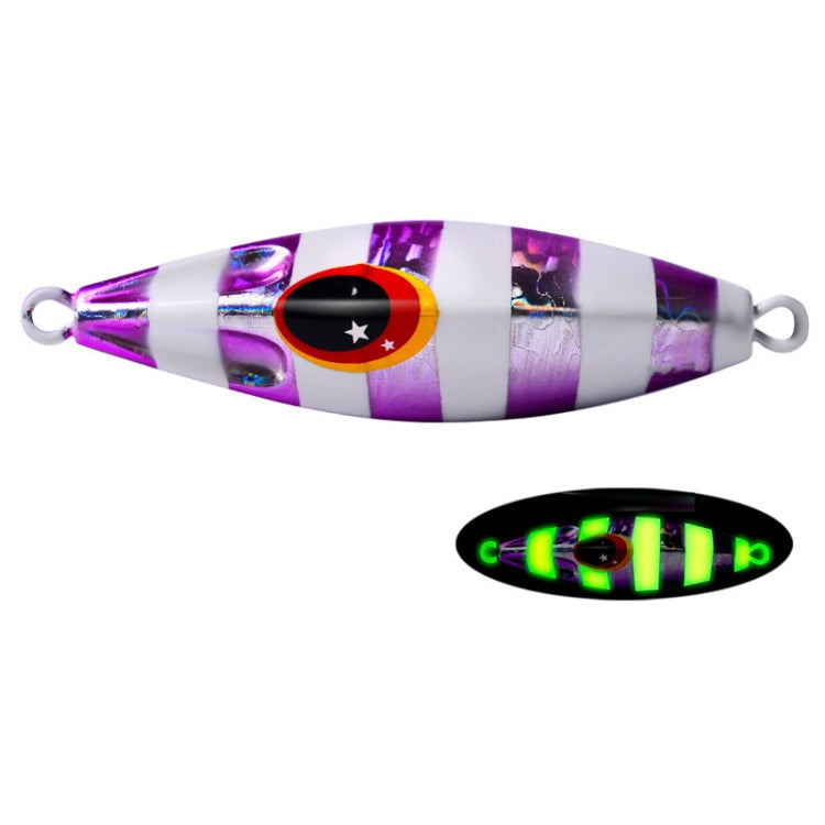 PROBEROS LF124 Deep Sea Iron Plate Lead Fish Fishing Lure Slow Sinking Rocking Luminous Boat Fishing Bait, Size: 40g(Color B) - Fishing Lures by PROBEROS | Online Shopping South Africa | PMC TechLife | Buy Now Pay Later Mobicred