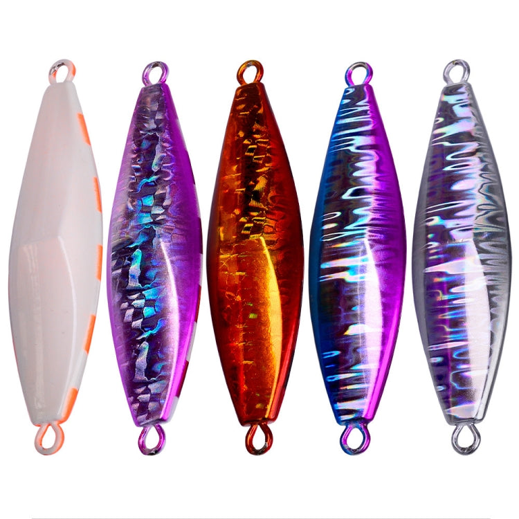 PROBEROS LF124 Deep Sea Iron Plate Lead Fish Fishing Lure Slow Sinking Rocking Luminous Boat Fishing Bait, Size: 80g(Color A) - Fishing Lures by PROBEROS | Online Shopping South Africa | PMC TechLife | Buy Now Pay Later Mobicred