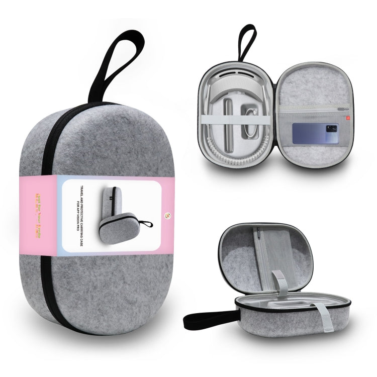 JYS-APP001 For Apple Vision Pro Headset Storage Bag VR Glasses Anti-Scrape Portable Bag, Color: Gray Felt - VR Accessories by JYS | Online Shopping South Africa | PMC Jewellery | Buy Now Pay Later Mobicred