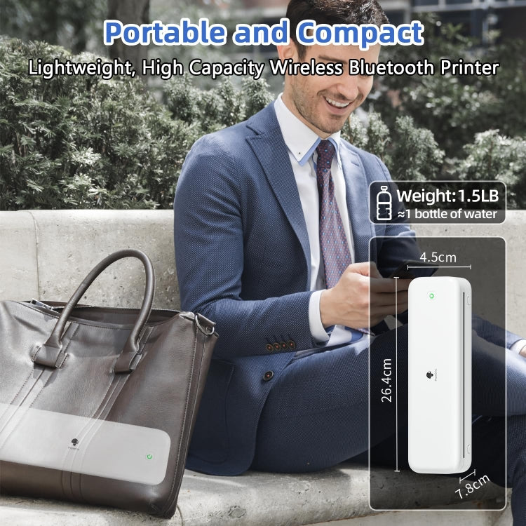 Phomemo M834 Wireless Bluetooth Thermal Printer Support Multi-Size Thermal Paper - free shipping - PMC TechLife - Order now!