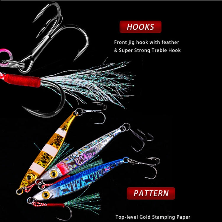 PROBEROS LF126 Long Casting Lead Fish Bait Freshwater Sea Fishing Fish Lures Sequins, Weight: 15g(Luminous Color A) - Fishing Lures by PROBEROS | Online Shopping South Africa | PMC TechLife | Buy Now Pay Later Mobicred