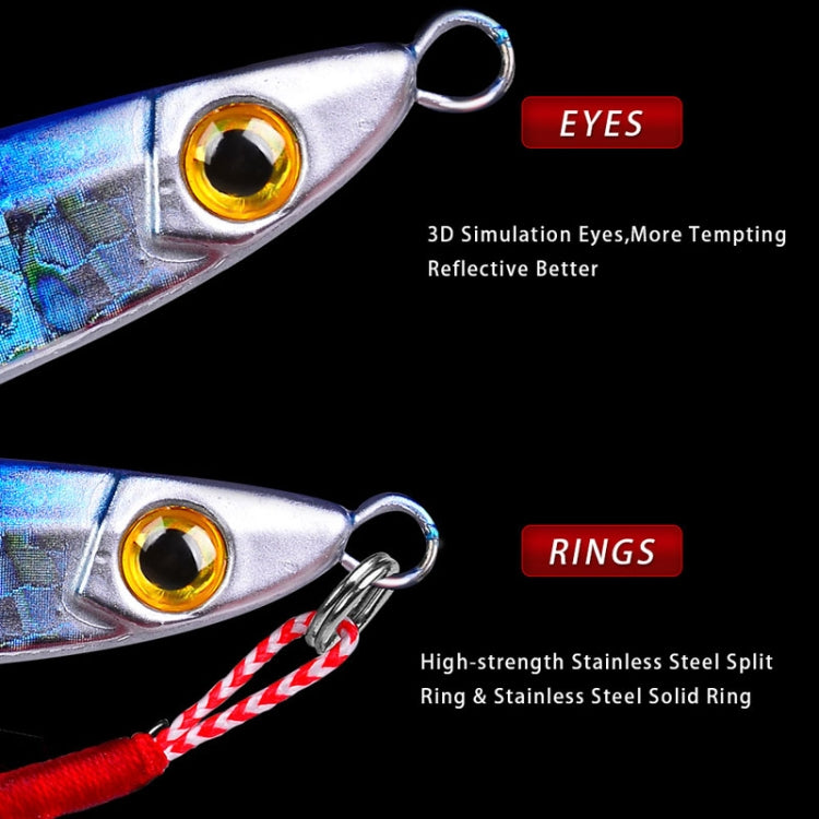 PROBEROS LF126 Long Casting Lead Fish Bait Freshwater Sea Fishing Fish Lures Sequins, Weight: 7g(Luminous Color A) - Fishing Lures by PROBEROS | Online Shopping South Africa | PMC TechLife | Buy Now Pay Later Mobicred