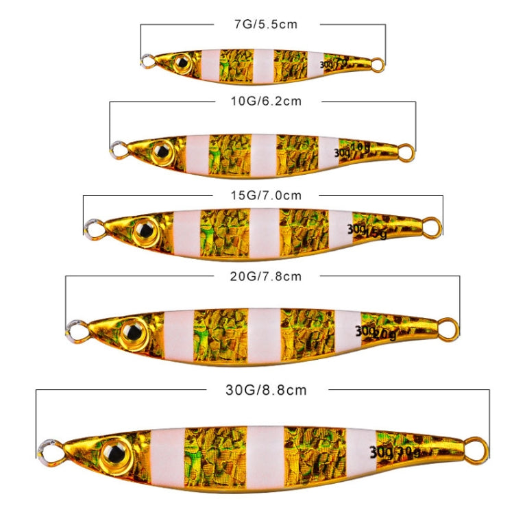 PROBEROS LF126 Long Casting Lead Fish Bait Freshwater Sea Fishing Fish Lures Sequins, Weight: 15g(Luminous Color A) - Fishing Lures by PROBEROS | Online Shopping South Africa | PMC TechLife | Buy Now Pay Later Mobicred
