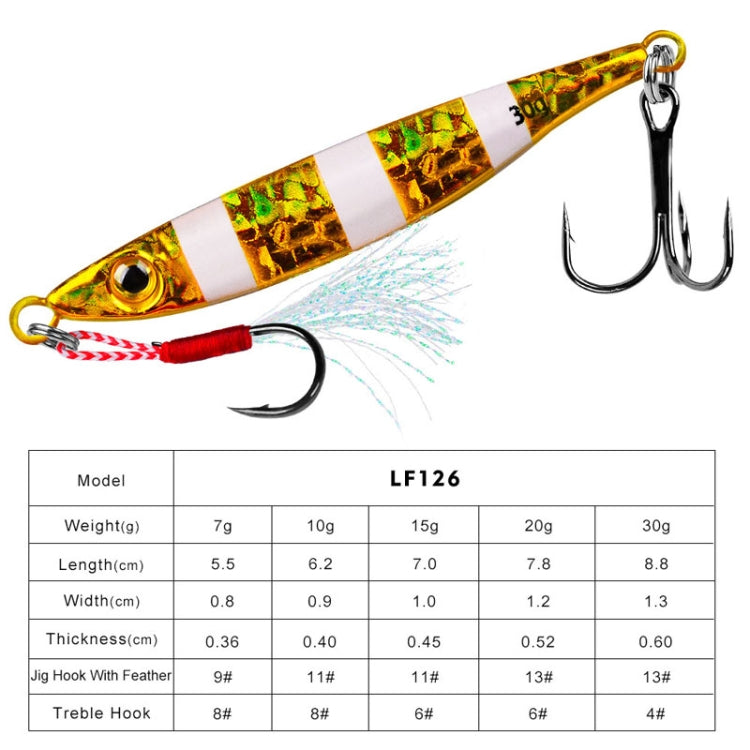 PROBEROS LF126 Long Casting Lead Fish Bait Freshwater Sea Fishing Fish Lures Sequins, Weight: 10g(Color B) - Fishing Lures by PROBEROS | Online Shopping South Africa | PMC TechLife | Buy Now Pay Later Mobicred
