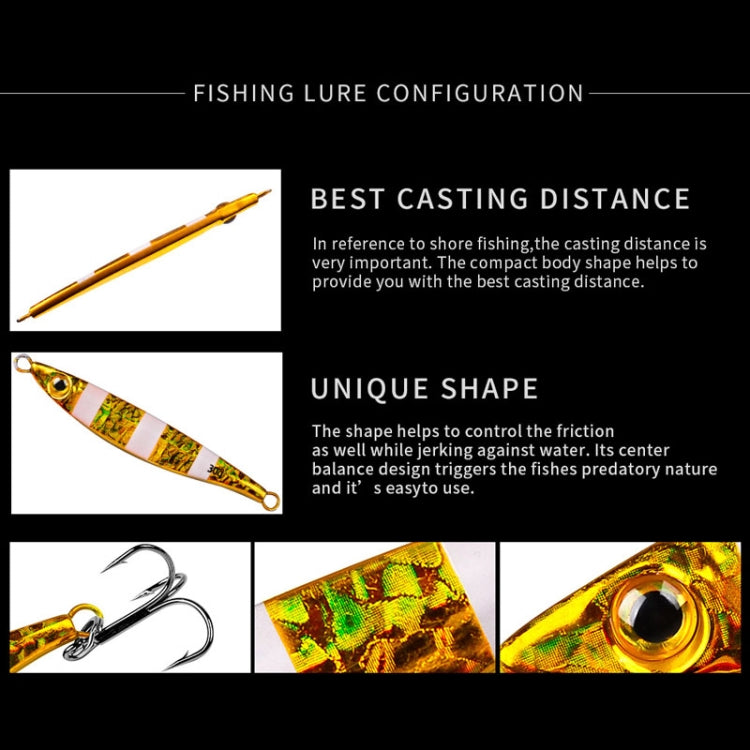 PROBEROS LF126 Long Casting Lead Fish Bait Freshwater Sea Fishing Fish Lures Sequins, Weight: 10g(Color B) - Fishing Lures by PROBEROS | Online Shopping South Africa | PMC TechLife | Buy Now Pay Later Mobicred