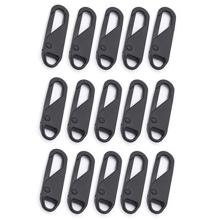 15pcs Universal Detachable Zip Slider Replacement Head Accessory, Color: Black - DIY Apparel Sewing by PMC Jewellery | Online Shopping South Africa | PMC Jewellery | Buy Now Pay Later Mobicred