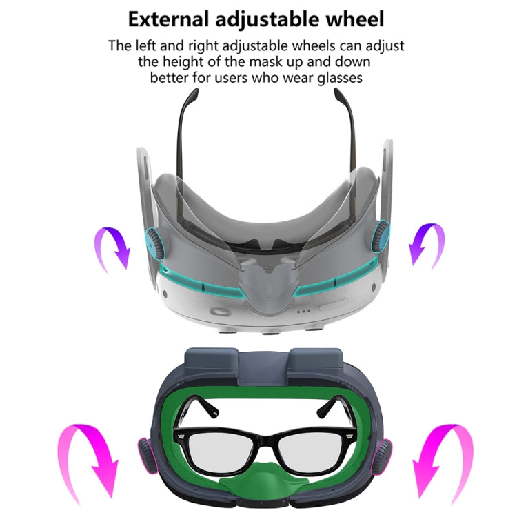 For Meta Quest 3 Adjustable Replacement Eye Mask VR Blackout Soft Replacement Face Mask Set - VR Accessories by PMC TechLife | Online Shopping South Africa | PMC TechLife | Buy Now Pay Later Mobicred