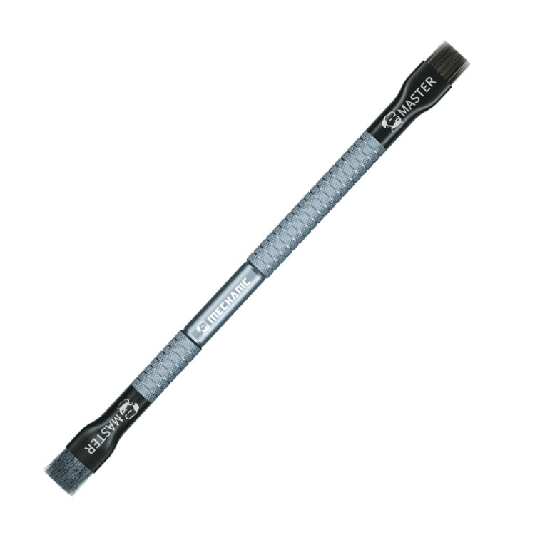 MECHANIC Cell Phone Motherboard Chip Degumming Brush PCB De-Tin Cleaning Cylinder Long Handle Brush, Style: Double-ended Sideburns+Steel Wire - Brushes by MECHANIC | Online Shopping South Africa | PMC TechLife