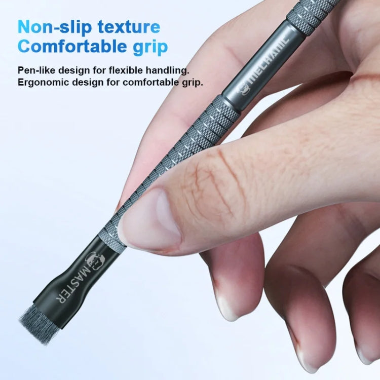 MECHANIC Cell Phone Motherboard Chip Degumming Brush PCB De-Tin Cleaning Cylinder Long Handle Brush, Style: Sideburns - Brushes by MECHANIC | Online Shopping South Africa | PMC TechLife | Buy Now Pay Later Mobicred