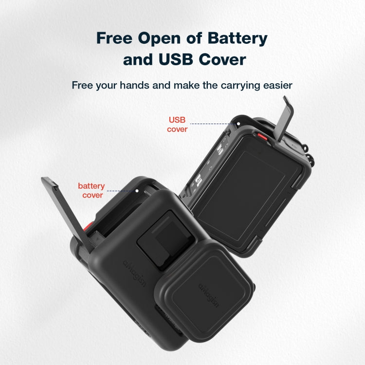 aMagisn Silicone Protection Case Sports Camera Protection Accessories For Insta360 Ace Pro (Black) - Case & Bags by aMagisn | Online Shopping South Africa | PMC TechLife | Buy Now Pay Later Mobicred