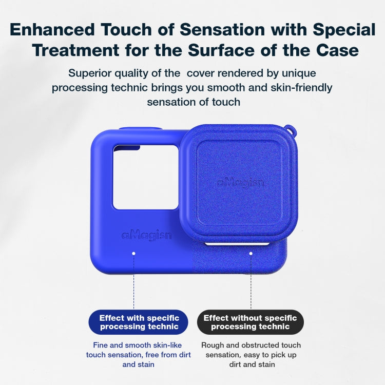 aMagisn Silicone Protection Case Sports Camera Protection Accessories For Insta360 Ace Pro (Black) - Case & Bags by aMagisn | Online Shopping South Africa | PMC TechLife | Buy Now Pay Later Mobicred