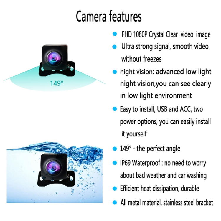 HD1080P 5G WIFI Wireless Car Reversing Starlight Night Vision Camera - Rear View Cameras by PMC Jewellery | Online Shopping South Africa | PMC Jewellery | Buy Now Pay Later Mobicred