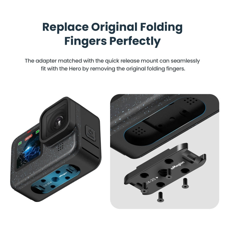 aMagisn Metal Magnetic Absorption Kit For GoPro HERO12 Black /11 Black /10 Black /9 Black - free shipping - PMC TechLife - Order now!