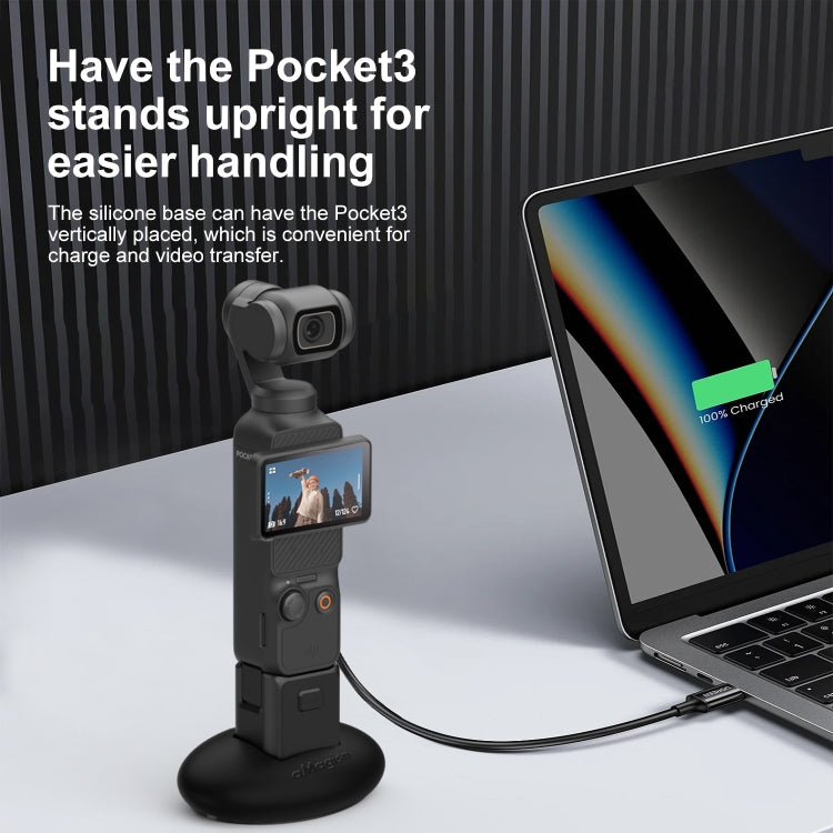 For DJI Osmo Pocket 3 aMagisn Desktop Silicone Base Car Sports Camera Accessories(Base+Double-sided Glue) - Mount & Holder by aMagisn | Online Shopping South Africa | PMC Jewellery | Buy Now Pay Later Mobicred