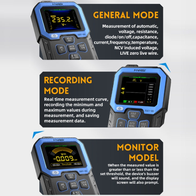 FNIRSI Fully Automatic Digital Display High Precision Intelligent Multimeter(DMT-99) - free shipping - PMC TechLife - Order now!