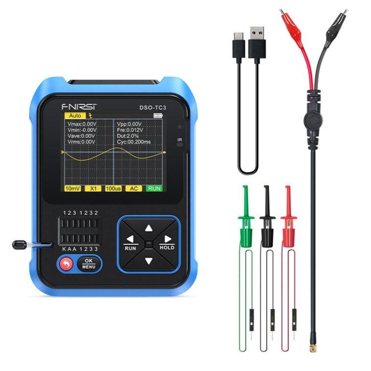 FNIRSI 3 In 1 Handheld Digital Oscilloscope LCR Transistor Tester, Specification: Standard - Digital Multimeter by FNIRSI | Online Shopping South Africa | PMC Jewellery