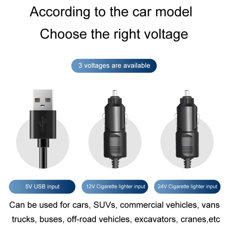 SUITU Car Foldable Cooling Fan Automobile Summer Temperature Reduction Fan, Model: Single 5V USB Energized - Heating & Fans by SUITU | Online Shopping South Africa | PMC TechLife | Buy Now Pay Later Mobicred