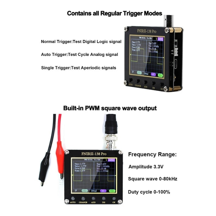 FNIRSI Handheld Small Teaching Maintenance Digital Oscilloscope, Specification: Standard Without Battery - Other Tester Tool by FNIRSI | Online Shopping South Africa | PMC Jewellery | Buy Now Pay Later Mobicred