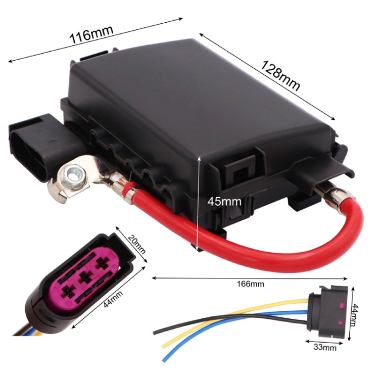 For Volkswagen BORA/Golf 4 Battery Fuse Box(1J0937550+Plug) - Fuse by PMC Jewellery | Online Shopping South Africa | PMC Jewellery | Buy Now Pay Later Mobicred