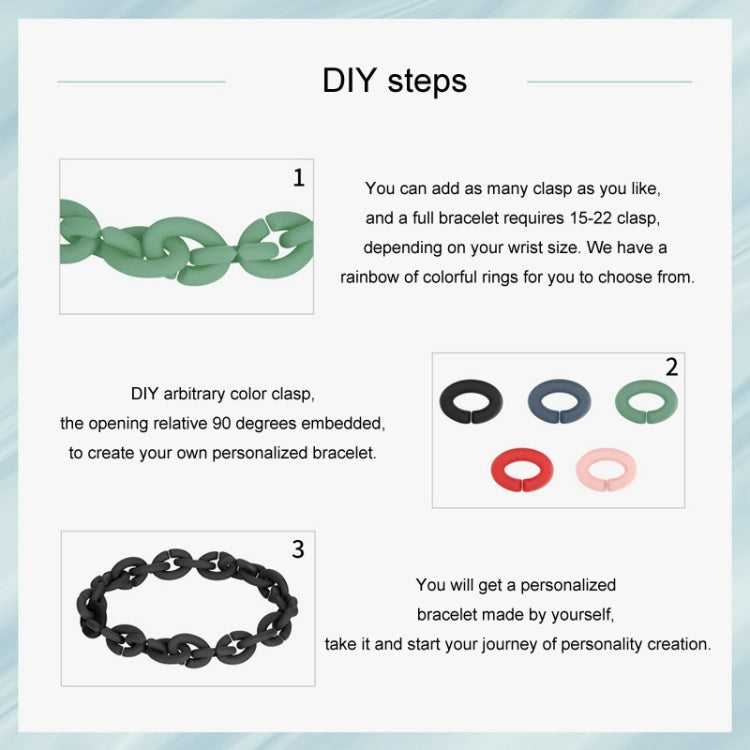 Silicone Acrylic Splicing DIY Bracelet Jewelry(PMB001-PK) - Bracelets by PMC Jewellery | Online Shopping South Africa | PMC Jewellery