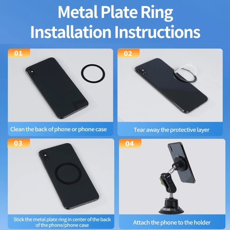 Lanparte Magnetic Car Phone Holder Adjustable Suction Cup Navigation Stand RBA-M01NL - Universal Car Holders by Lanparte | Online Shopping South Africa | PMC TechLife | Buy Now Pay Later Mobicred