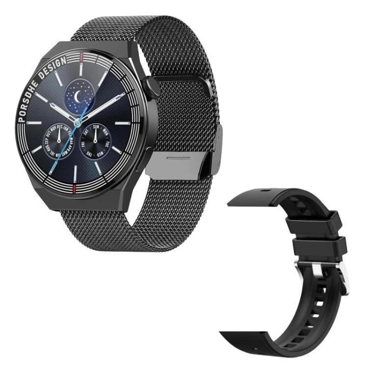 GT3Pro 1.28-Inch Health Monitoring Bluetooth Call Smart Watch With NFC, Color: Black Steel - Smart Watches by PMC Jewellery | Online Shopping South Africa | PMC Jewellery