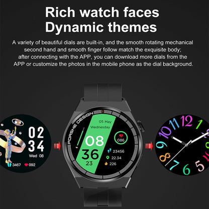 GT3Pro 1.28-Inch Health Monitoring Bluetooth Call Smart Watch With NFC, Color: Silver Silicone - Smart Watches by PMC Jewellery | Online Shopping South Africa | PMC Jewellery