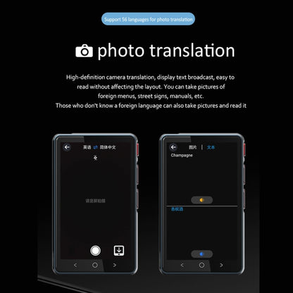 Hishell P40 Smart Translator 135 Languages Voice Intelligent Online Translation Machine Offline Multilanguage Speech Translate(Black) -  by Hishell | Online Shopping South Africa | PMC Jewellery | Buy Now Pay Later Mobicred