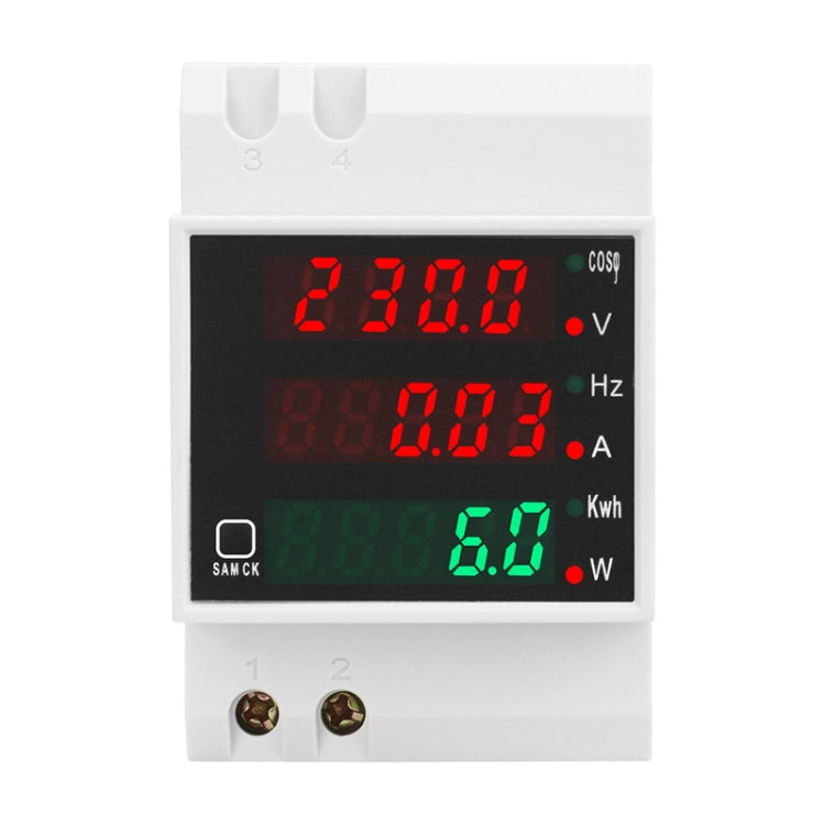 SINOTIMER SDM006 Din Rail AC Voltage Current Frequency Power Electricity Multi-Function Detection Meter - Current & Voltage Tester by SINOTIMER | Online Shopping South Africa | PMC Jewellery | Buy Now Pay Later Mobicred