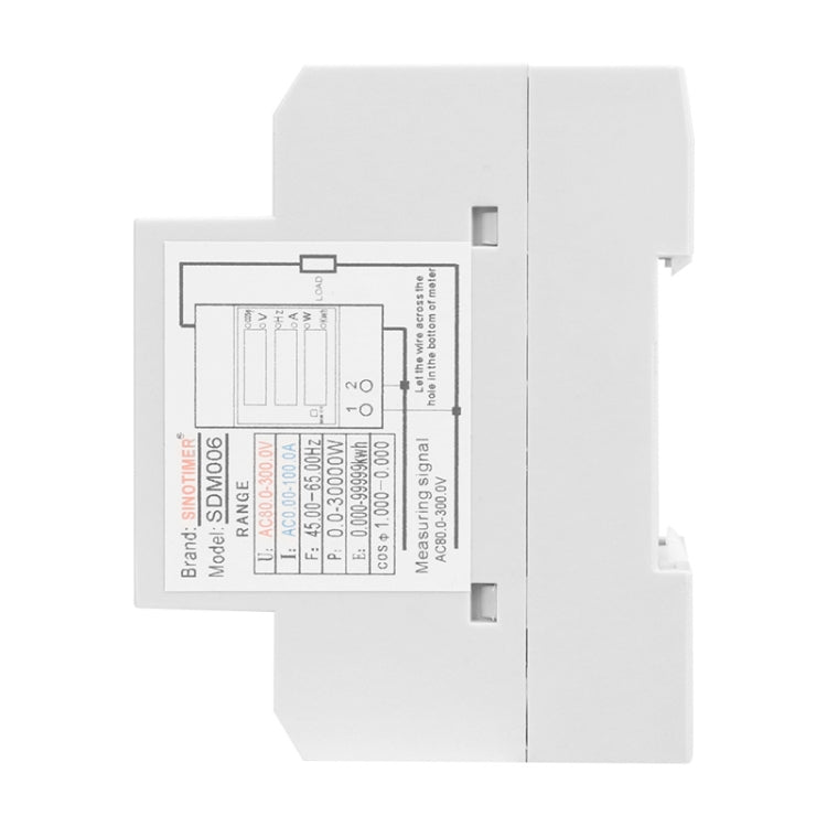 SINOTIMER SDM006 Din Rail AC Voltage Current Frequency Power Electricity Multi-Function Detection Meter - Current & Voltage Tester by SINOTIMER | Online Shopping South Africa | PMC Jewellery | Buy Now Pay Later Mobicred