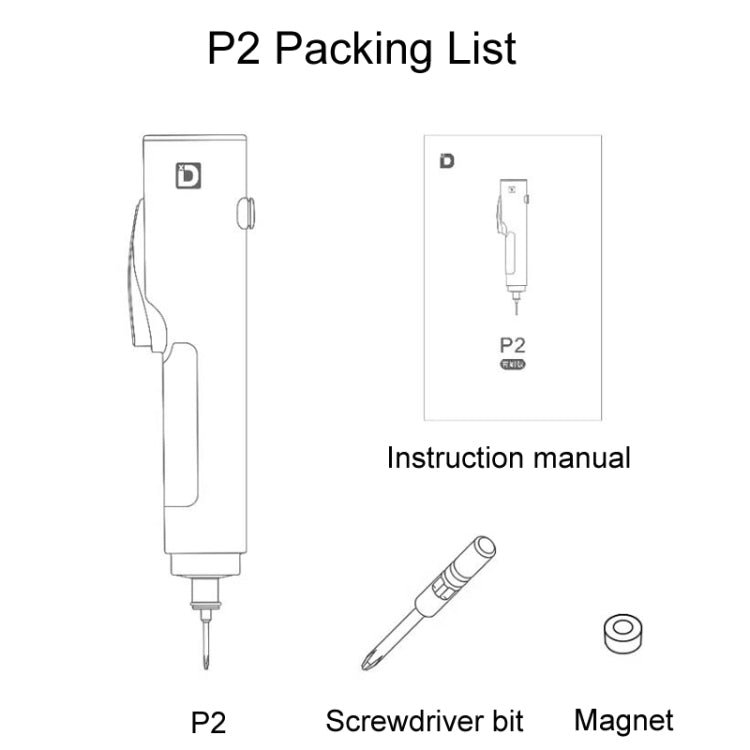 Xiaodong P2 Electrical Screwdriver Mobile Phone Repair Tool With Electronic Torque Brake, Version: For Apple - Screwdriver by Xiaodong | Online Shopping South Africa | PMC Jewellery | Buy Now Pay Later Mobicred