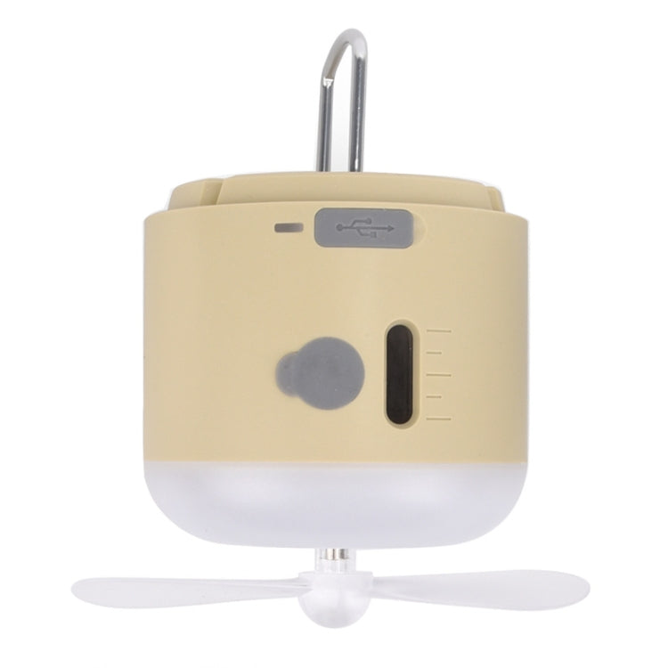 Outdoor Camping Tent Hanging Ambient Light Magnetic Spray Humidification Fan(Khaki) - Electric Fans by PMC Jewellery | Online Shopping South Africa | PMC Jewellery | Buy Now Pay Later Mobicred