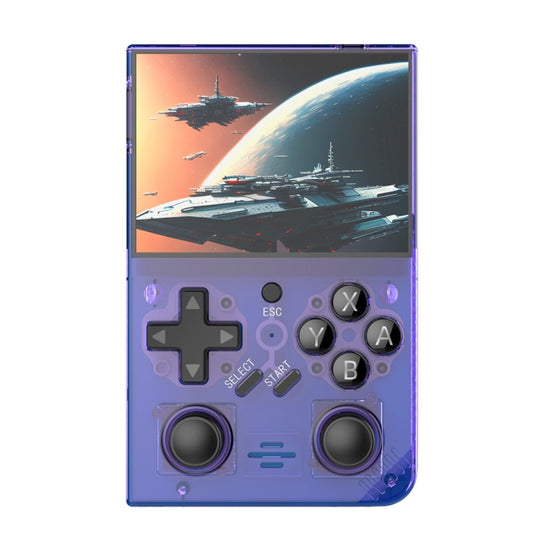 R35PLUS 3.5 Inch Handheld Game Console Built-in 64G 10,000+ Games(Transparent Purple) - Pocket Console by PMC Jewellery | Online Shopping South Africa | PMC Jewellery | Buy Now Pay Later Mobicred