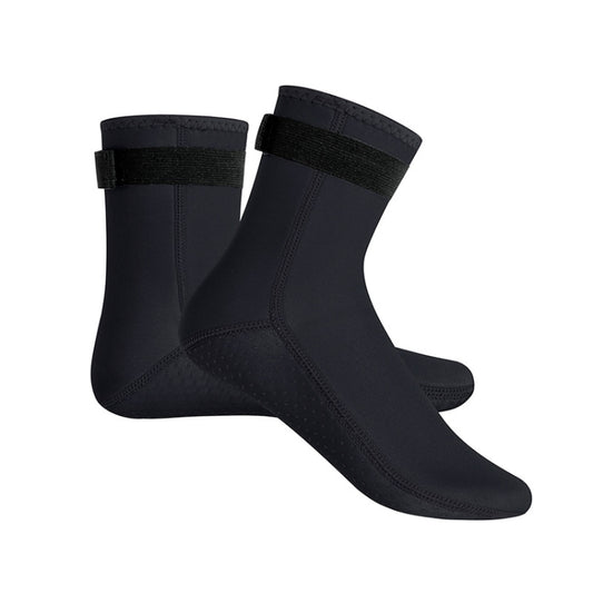 3mm Waterproof Long Beach Diving Socks Warm Non-slip Snorkeling Socks, Size: XS(Black) - Swimming Fins & Diving Shoes by PMC Jewellery | Online Shopping South Africa | PMC Jewellery | Buy Now Pay Later Mobicred