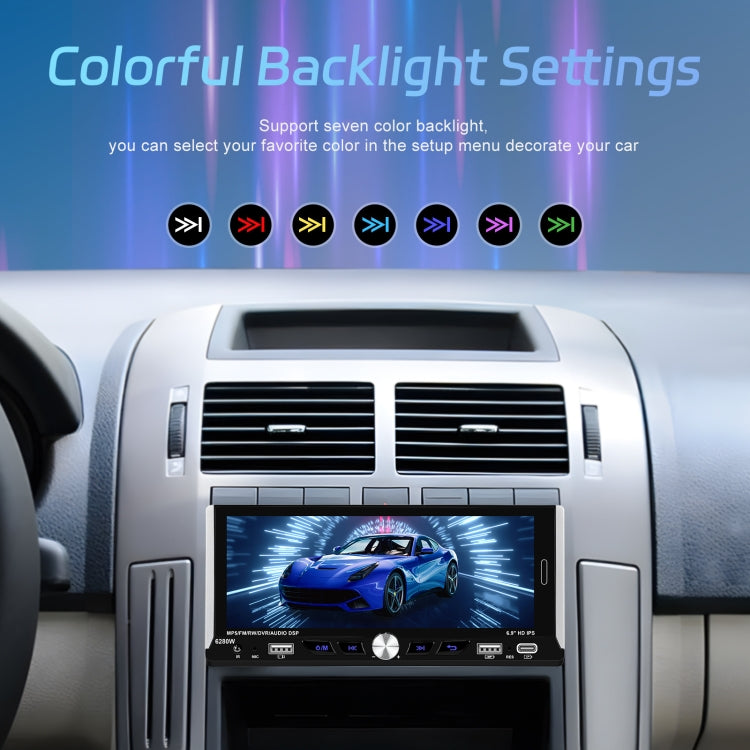 Single Spindle 6.9 inch MP5 With Knob Player Carplay Function Car MP4 Backup Camera, Specification: Standard+12 Light Camera - Car MP3 & MP4 & MP5 by PMC TechLife | Online Shopping South Africa | PMC TechLife | Buy Now Pay Later Mobicred