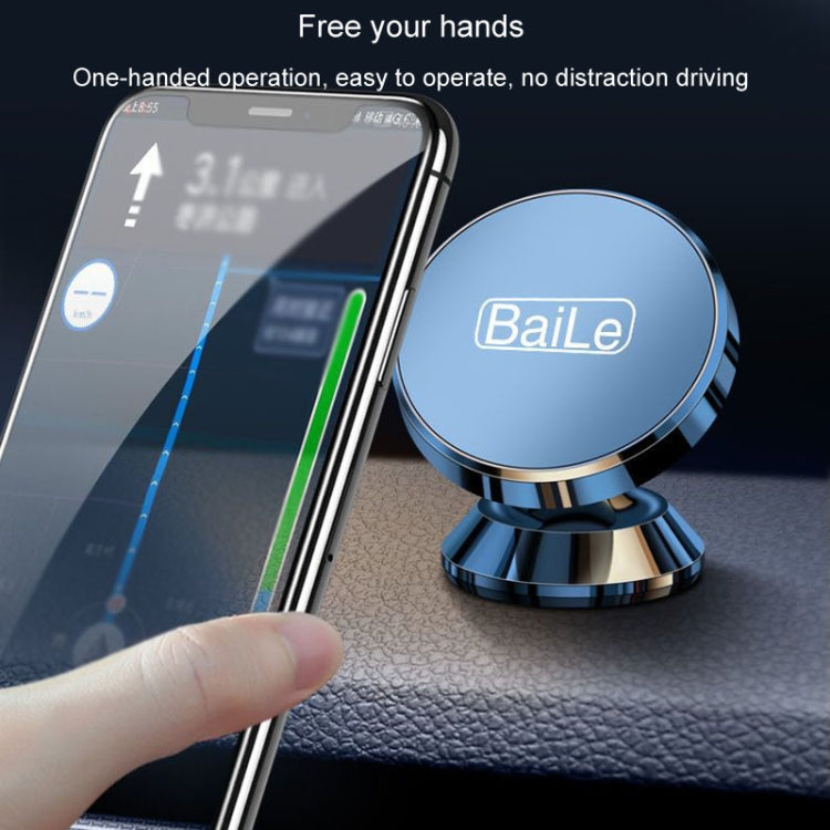 BaiLe Magnetic Car Phone Holder Universal Car Dashboard Fixed Navigation Bracket, Color: Buckle Silver - Car Holders by BaiLe | Online Shopping South Africa | PMC Jewellery | Buy Now Pay Later Mobicred