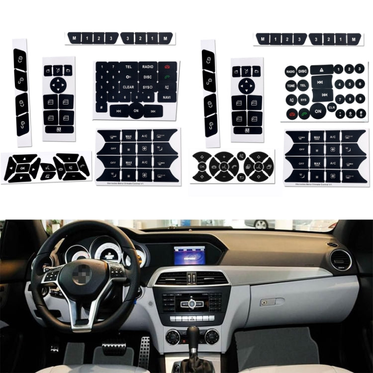 For Mercedes-Benz CLS/C218/SLK/W172/W204/GLK Air Conditioning Button Repair Sticker(Style 1) - Decorative Sticker by PMC TechLife | Online Shopping South Africa | PMC TechLife | Buy Now Pay Later Mobicred