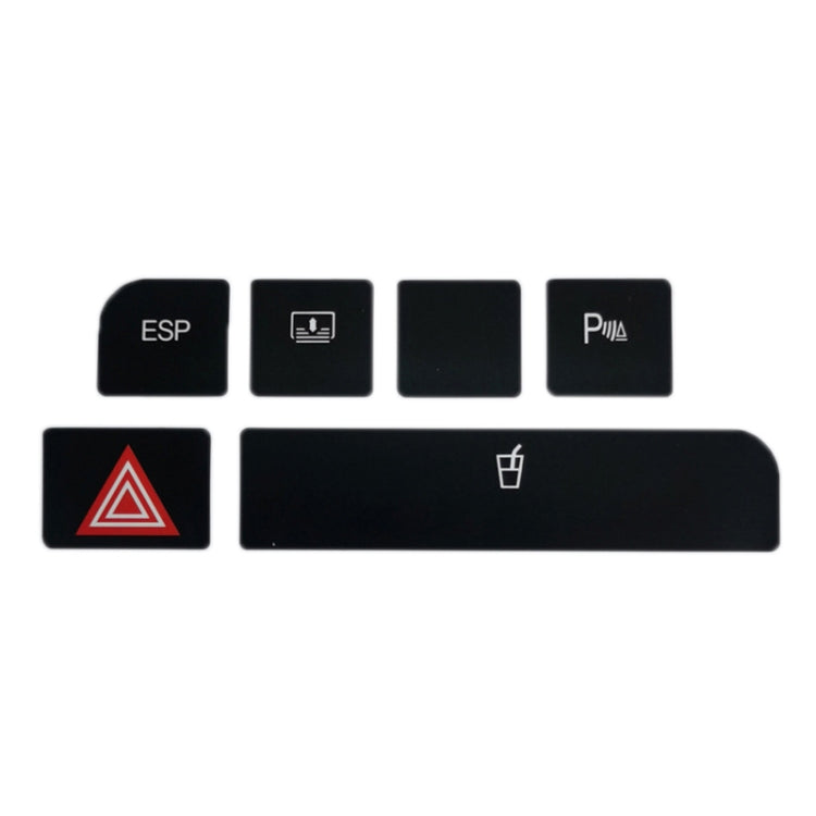 For Audi A4 Emergency/Double Flash Button Cup Holder Button Repair Sticker, Left-Hand Drive Only(Without Card Box) - Decorative Sticker by PMC TechLife | Online Shopping South Africa | PMC TechLife | Buy Now Pay Later Mobicred