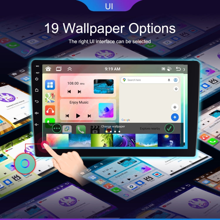 10.1 inch 6+128G Android Universal HD Large Screen Car Bluetooth Player Android GPS Navigation Integrated Machine(Standard+AHD Camera) - Car MP3 & MP4 & MP5 by PMC TechLife | Online Shopping South Africa | PMC TechLife | Buy Now Pay Later Mobicred