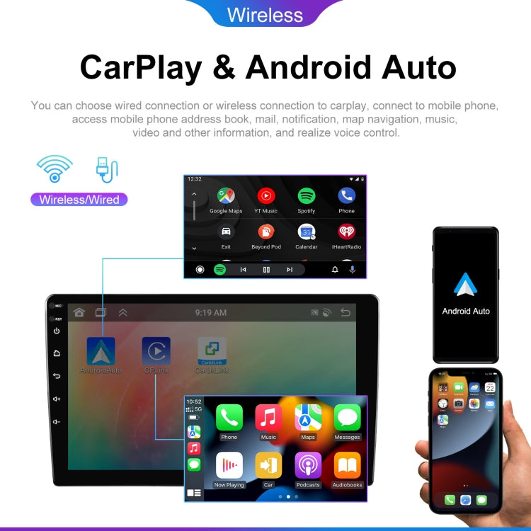 10.1 inch 6+128G Android Universal HD Large Screen Car Bluetooth Player Android GPS Navigation Integrated Machine(Standard+AHD Camera) - Car MP3 & MP4 & MP5 by PMC TechLife | Online Shopping South Africa | PMC TechLife | Buy Now Pay Later Mobicred