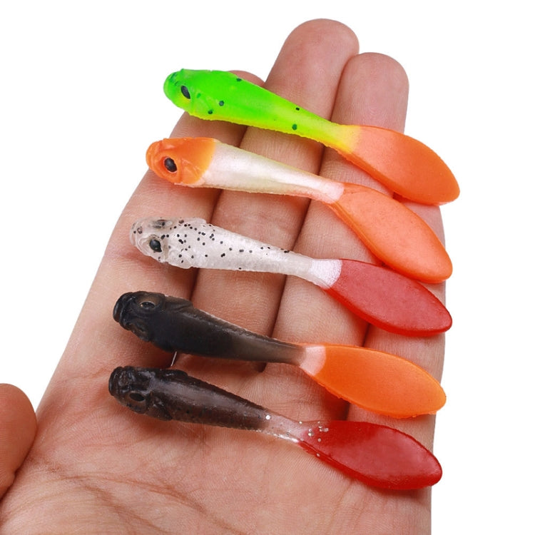 7cm 5pcs /Pack HENGJIA SO177 Dual Color Imitation Fishing Lure Freshwater Soft Dummy Bait(Color 5) - Fishing Lures by HENGJIA | Online Shopping South Africa | PMC TechLife | Buy Now Pay Later Mobicred