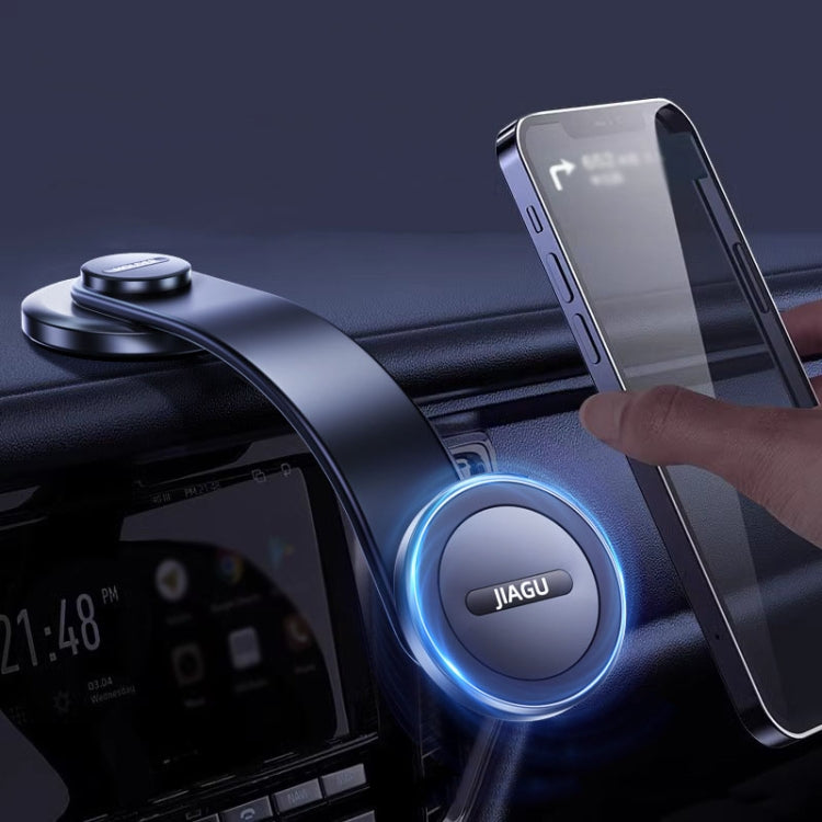 JIAGU Car Suction Cup Type Magsafe Mobile Phone Bracket Telescopic Instrument Panel Car Navigation Rack(Black) - free shipping - PMC TechLife - Order now!