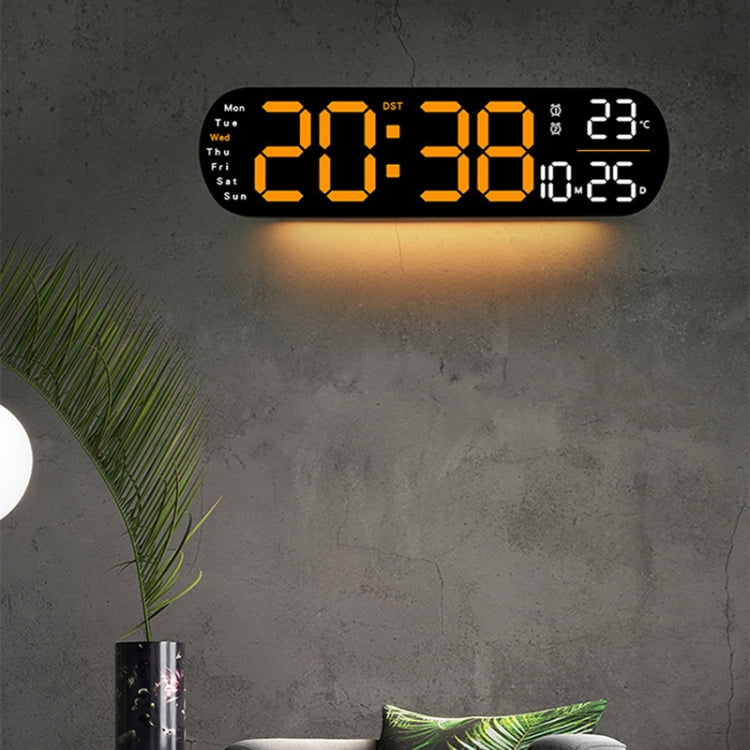 Remote Control Digital Display Atmosphere Light Wall Clock Living Room Decoration Clock, Color: Blue - Wall Clock by PMc TechLife | Online Shopping South Africa | PMc TechLife | Buy Now Pay Later Mobicred
