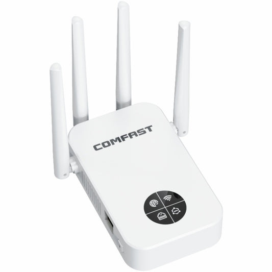 COMFAST 762AC 1200Mbps WiFi Signal Booster Dual Band WiFi Repeater with OLED Display Screen - Broadband Amplifiers by COMFAST | Online Shopping South Africa | PMC Jewellery | Buy Now Pay Later Mobicred