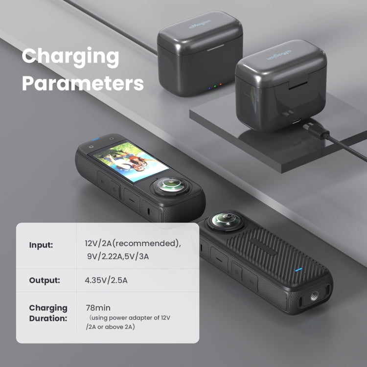 For Insta360 X4 AMagisn Battery Fast Charge Charging Box Sports Camera Accessories - Others by aMagisn | Online Shopping South Africa | PMC Jewellery | Buy Now Pay Later Mobicred