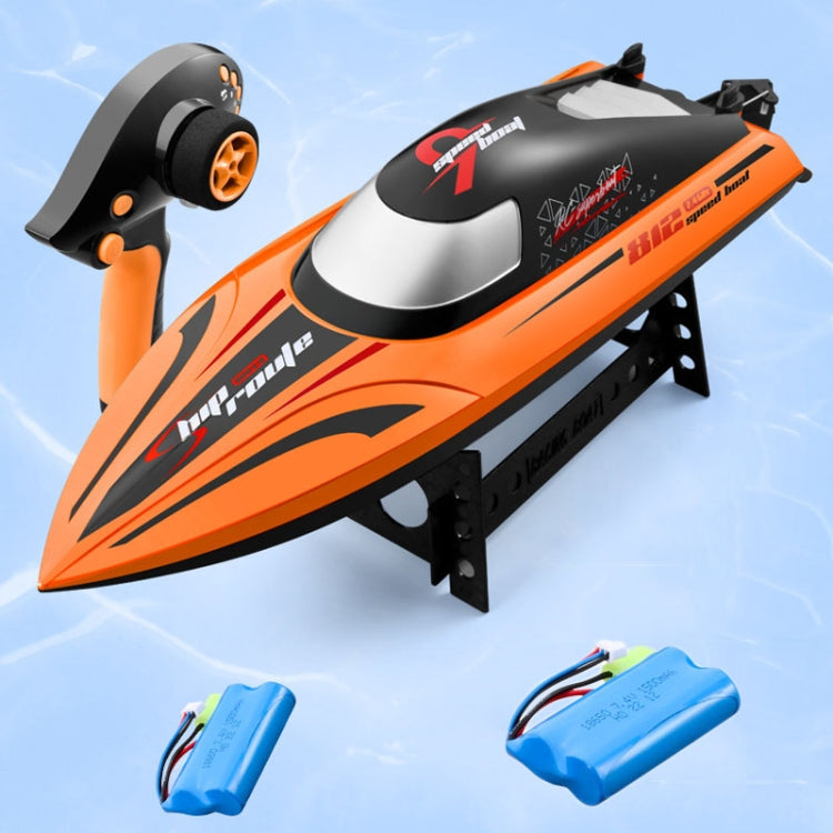 812 High-Speed RC Boat Large Horsepower Speedboat Long Endurance Waterproof Boys Water Toy Dual Batteries(Orange) - RC Boats by PMC Jewellery | Online Shopping South Africa | PMC Jewellery | Buy Now Pay Later Mobicred