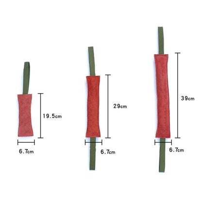 6.7 x 40cm Cowhide Training Dog Bite Stick Pet Toning Toys(Brick Red) - Training Aids by PMC Jewellery | Online Shopping South Africa | PMC Jewellery | Buy Now Pay Later Mobicred